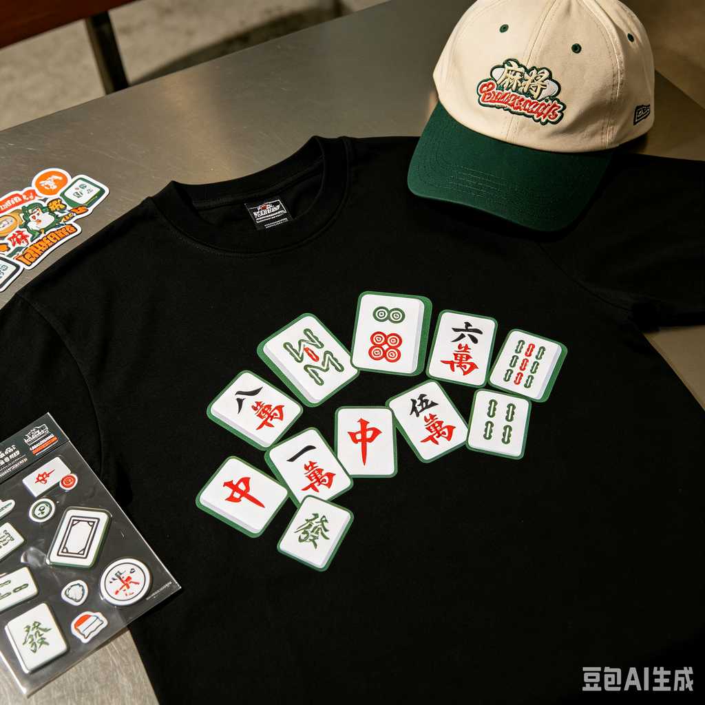 traditional oriental mahjong tiles